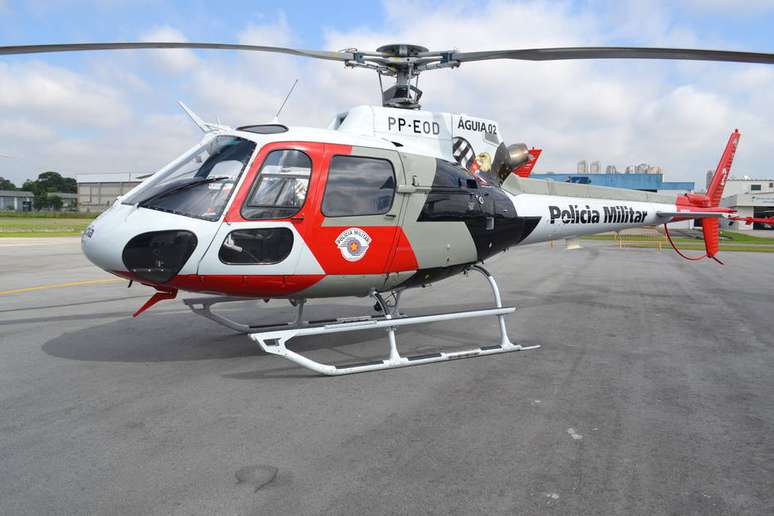 Helicóptero Águia da PM foi usado pelo ex-governador Márcio França (PSB)