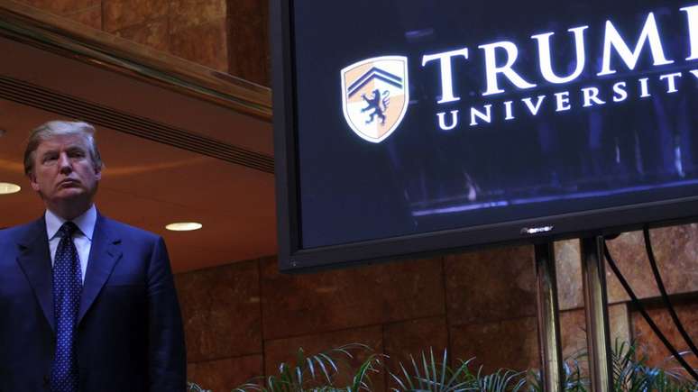 Donald Trump enfrentou uma longa disputa judicial por causa de seu empreendimento acad&ecirc;mico