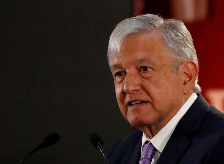 Presidente do México, Andrés Manuel López Obrador, durante entrevista coletiva na Cidade do México
15/02/2019 REUTERS/Henry Romero 