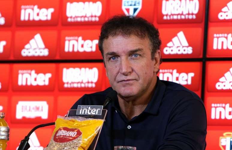 Cuca foi apresentado nessa segunda e falou em falta de confiança do grupo - FOTO: Rubens Chiri/saopaulofc.net