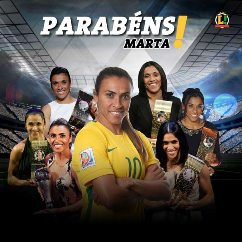 Marta ganhou seis vezes o prêmio de melhor do mundo pela FIFA. (Foto: Divulgação)