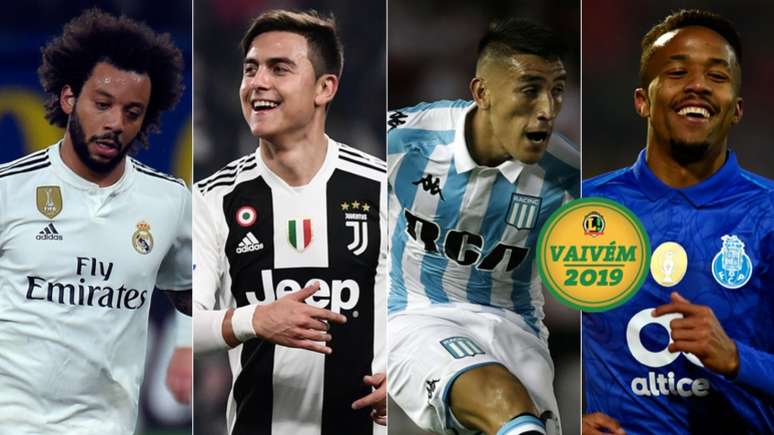 Marcelo, Dybala, Centurión, Militão... Os destaques do vaivém nesta terça-feira (Foto: ARTE LANCE!)