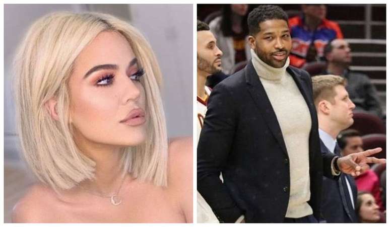 A empresária Khloé Kardashian e o jogador de basquete Tristan Thompson.