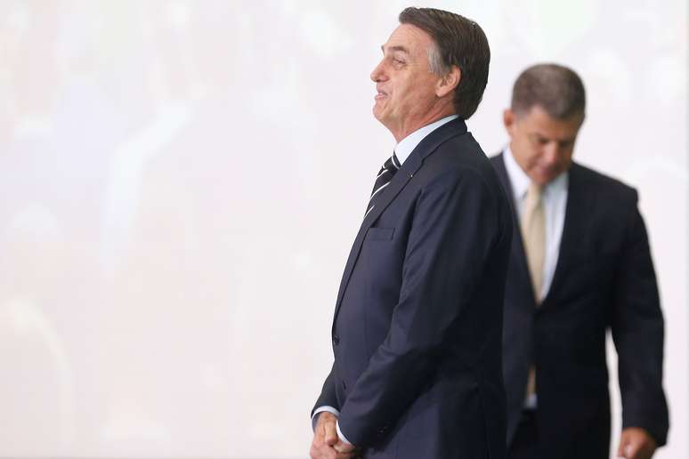 Presidente Jair Bolsonaro e ex-ministro Gustavo Bebianno
02/01/2019
REUTERS/Adriano Machado