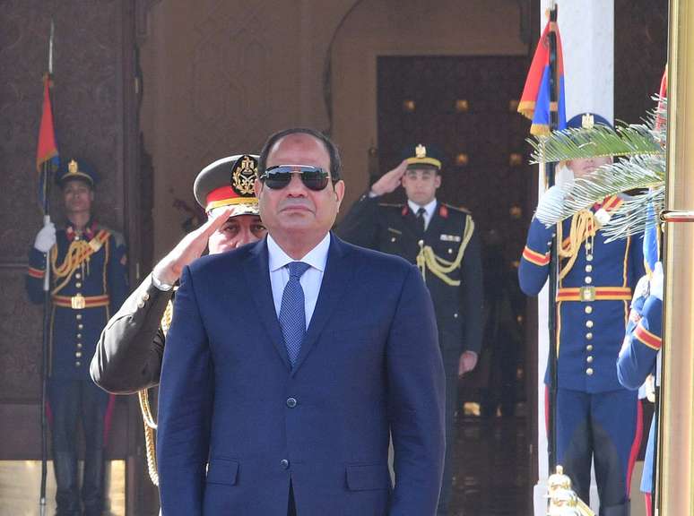 Presidente do Egito no Cairo 27/1/2019 Divulgação/REUTERS 