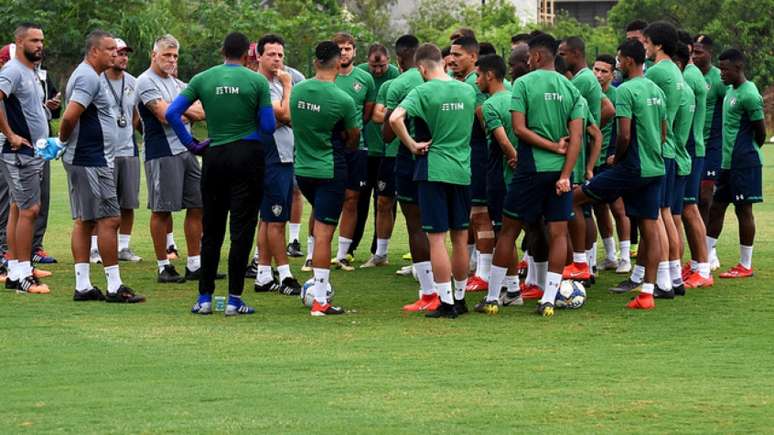 Fluminense não treinou nesta terça-feira por salários atrasados (Foto: MAILSON SANTANA/FLUMINENSE FC.)