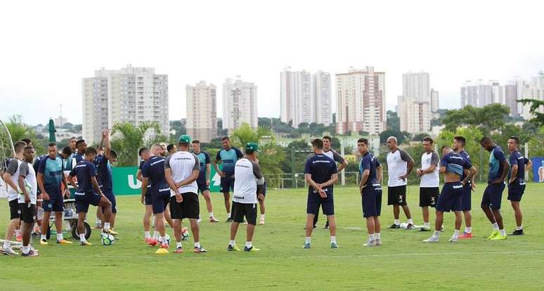 Treino do Goiás da última quarta-feira.