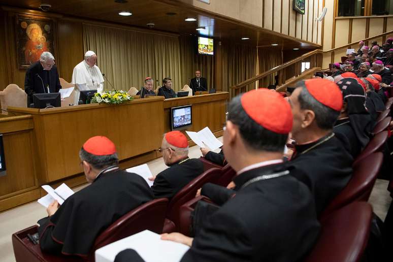 Papa Francisco inaugura conferência sobre abuso sexual de menores no Vaticano
21/02/2019 Vatican Media/­Divulgação via REUTERS