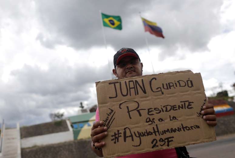 Venezuelano em Pacaraima 21/2/2019 REUTERS/Ricardo Moraes