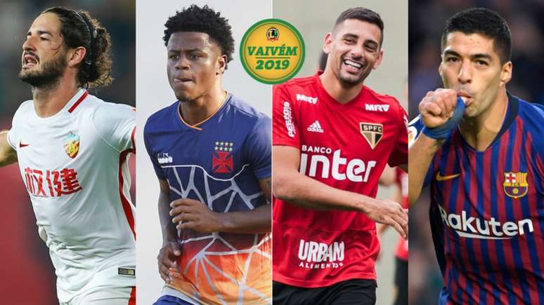 Pato, Lucas Santos, Diego Souza, Suárez... Os destaques desta quinta-feira no mercado da bola (Foto: ARTE LANCE!)