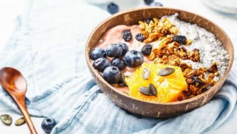 Esta receita de bowl vegano garante um café da manhã reforçado - Foto: Shutterstock