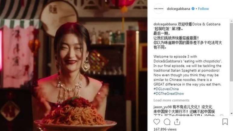 A modelo chinesa Zuo Ye disse que sua presença em uma campanha da Dolce & Gabbana 'quase arruinou sua carreira'