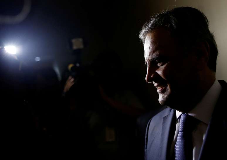 O ex-senador, ex-candidato à Presidência e ex-protagonista da política nacional Aécio Neves, quando ainda ocupava cargo na Casa Alta