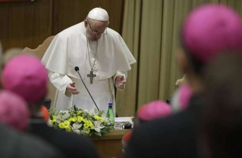 Papa Francisco durante cúpula sobre abusos sexuais no Vaticano