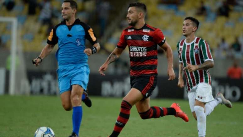 O cruzeirense verá Arrascaeta pela primeira vez ao vivo logo no início do Brasileiro, mas com a camisa do Flamengo- Alexandre Vidal / Flamengo