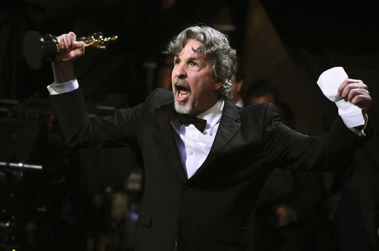 Diretor de "Green Book", Peter Farrelly, durante o Oscar
24/02/2019 Matt Petit /A.M.P.A.S./Divulga&ccedil;&atilde;o via REUTERS