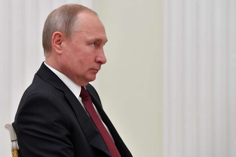 Putin, durante reuni&atilde;o no Kremlin, em Moscou  20/2/2019.Yuri Kadobnov/Pool/REUTERS