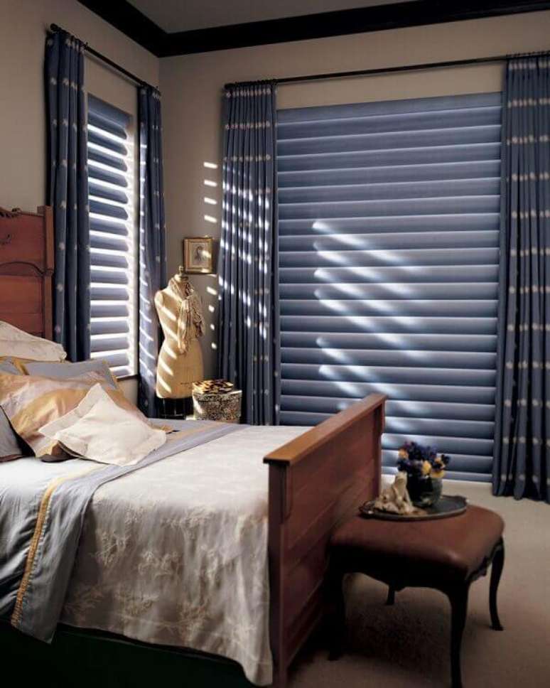 18- As persianas para quarto com blecaute bloqueiam totalmente a luz externa. Fonte: Yazzic