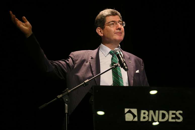 Presidente do BNDES, Joaquim Levy, em cerimônia no Rio de Janeiro