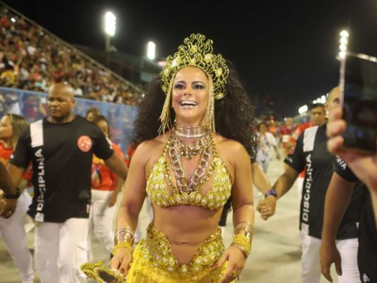 Viviane Araújo é sempre uma atração do Carnaval. Em 2019, ela será presença garantida na Sapucaí.