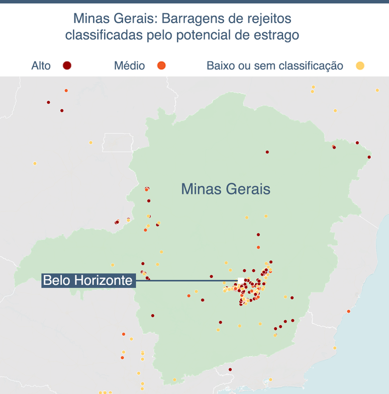 Fonte: Agência Nacional de Mineração, Agência Nacional de Águas. Mapa criado com Carto