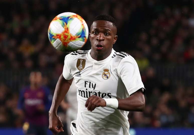 Vinícius Jr. durante partida do Real Madrid contra o Barcelona pela Copa do Rei
06/02/2019 REUTERS/Sergio Perez 