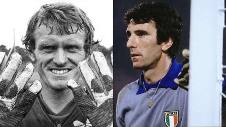 Sepp Maier e Dino Zoff: Ícones de suas gerações (Foto: Reprodução)