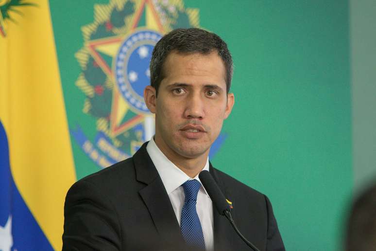 Encontro do presidente Jair Bolsonaro com Juan Guaidó (VEN), no Palácio do Planalto, em Brasília, na tarde desta quinta-feira (28).