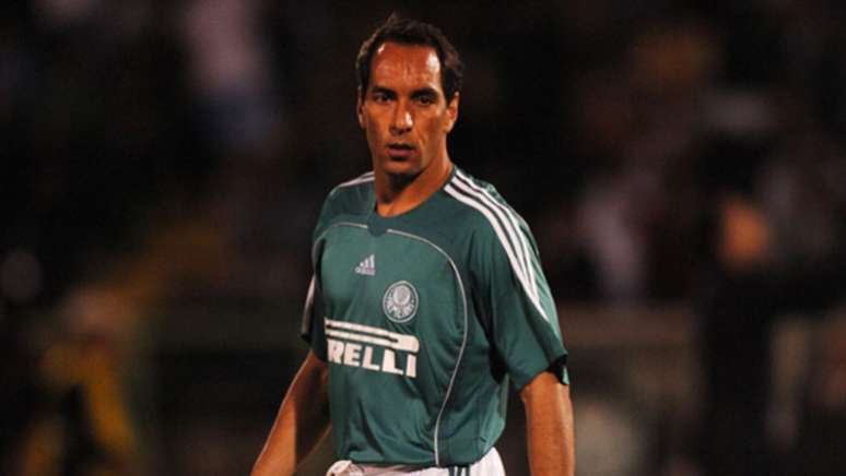 Edmundo com a camisa do Palmeiras (Foto: Reprodução)