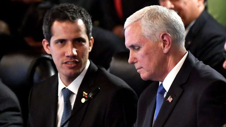 Quando questionado se permitiria interven&ccedil;&atilde;o militar, Guaid&oacute; n&atilde;o descarta op&ccedil;&atilde;o