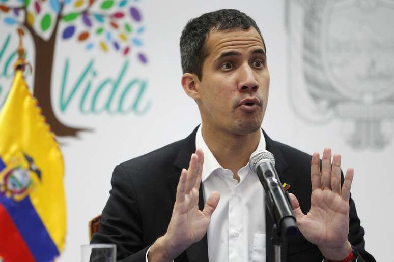 L&iacute;der oposicionista venezuelano Juan Guaido em entrevista em Salinas, Equador
REUTERS/Daniel Tapia