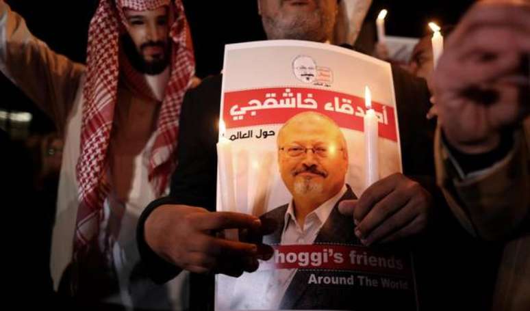 Protesto na Turquia contra o assassinato do jornalista Jamal Khashoggi