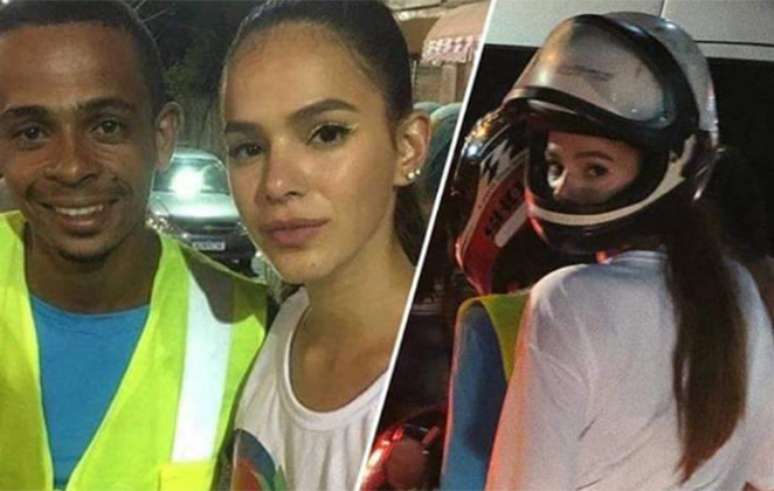 Motoboy leva Bruna Marquezine para casa e tira onda na web