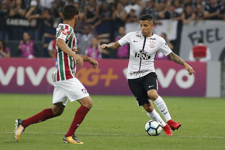 O lateral Guilherme Arana, quando jogava no Corinthians