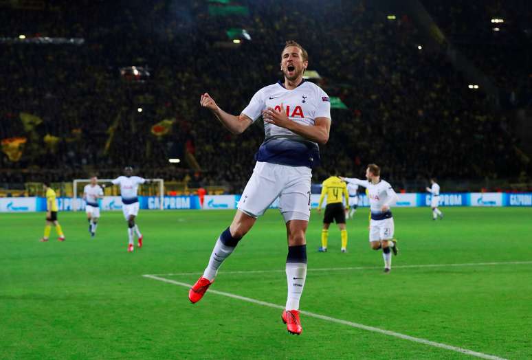 O Tottenham de Harry Kane vence o Borussia Dortmund fora de casa por 1 a 0 e avança para as quartas de final da Champions