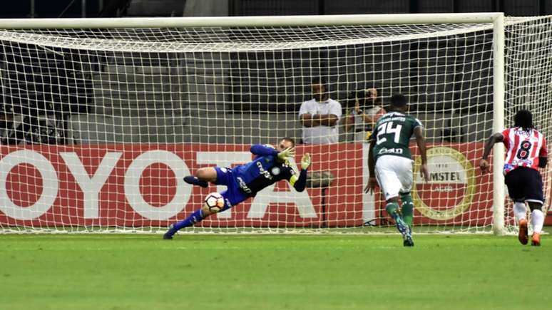 Último confronto: Palmeiras 3 x 1 Junior Barranquilla - 16/5/2018 (Foto: EDUARDO CARMIM/PHOTO PREMIUM)