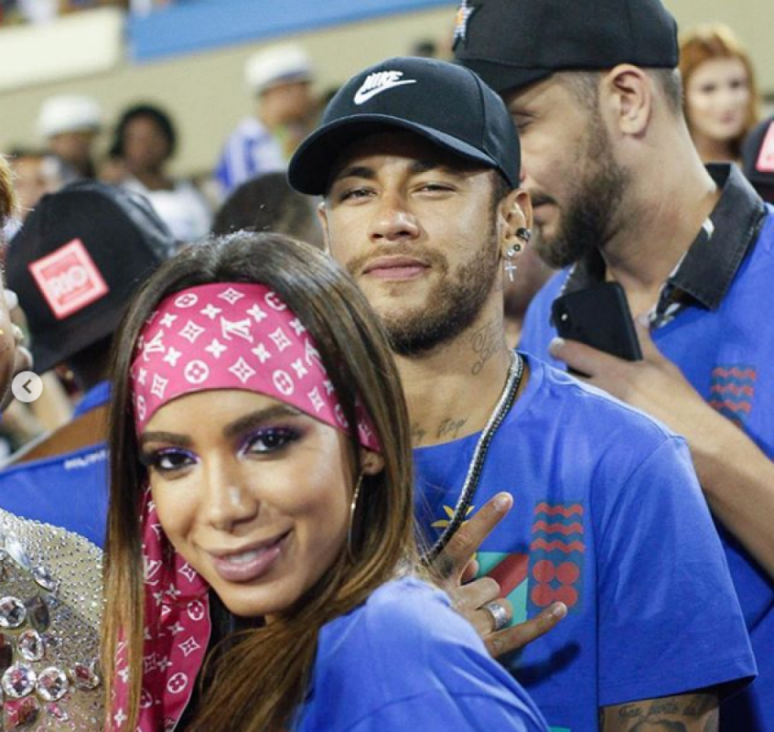 Anitta e Neymar no carnaval do Rio (Foto: Divulgação/Instagram)