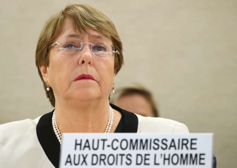 Alta comiss&aacute;ria da ONU para os Direitos Humanos, Michelle Bachelet, em Genebra
06/03/2019 REUTERS/Denis Balibouse