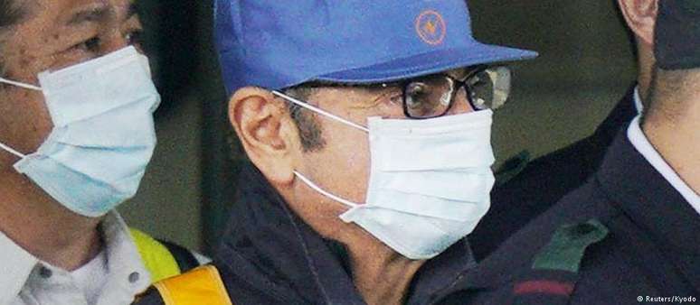 Carlos Ghosn ao deixar prisão em Tóquio