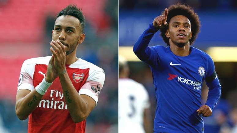 Arsenal e Chelsea estream nas oitavas de final da Europa League nesta quinta-feira (AFP)