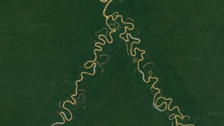 Conflitos entre Matis e Korubo ocorreram na região dos rios Branco e Coari, perto da fronteira do Brasil com o Peru