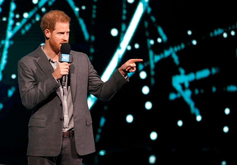 Pr&iacute;ncipe Harry durante evento em Wembley
06/03/2019
REUTERS/Peter Nicholls