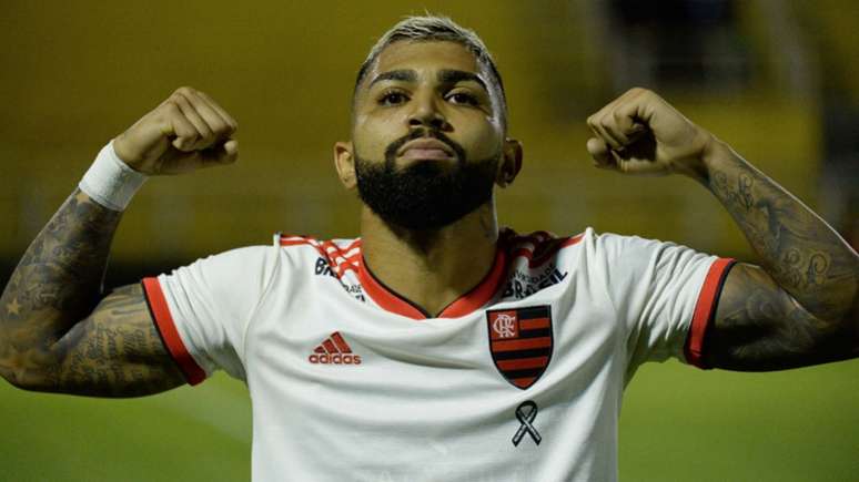 Pelo Fla, Gabigol quer repetir o retrospecto que teve nos clássicos pelo Santos (Foto: Alexandre Vital/Flamengo)