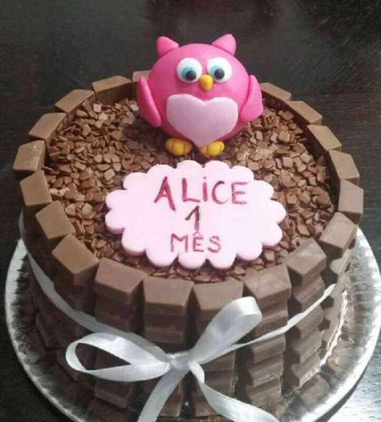 16. Modelo simples de bolo mesvers&aacute;rio feminino &ndash; Foto: Pinterest