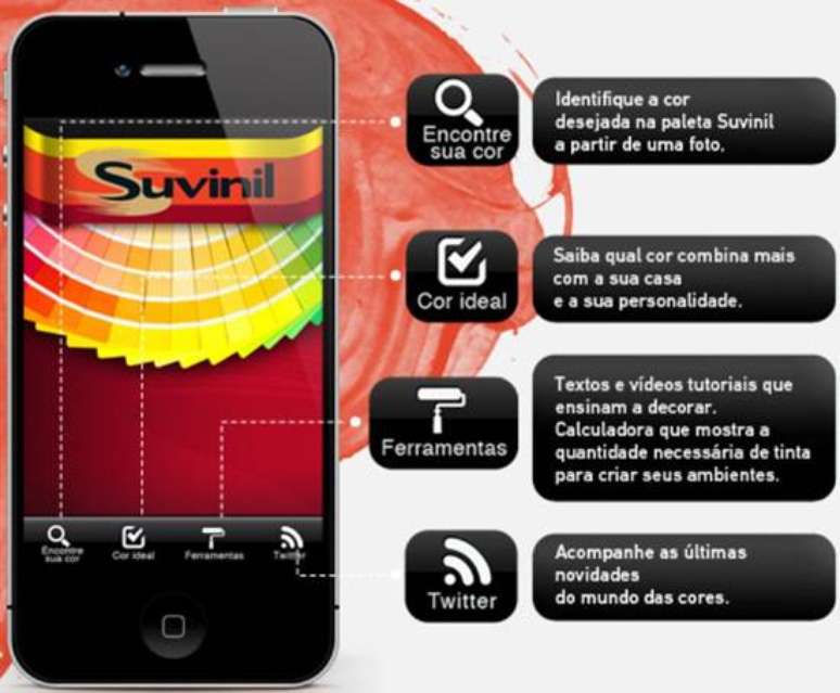 45- O aplicativo Suvinil Cores está disponível para iPhone e Android.