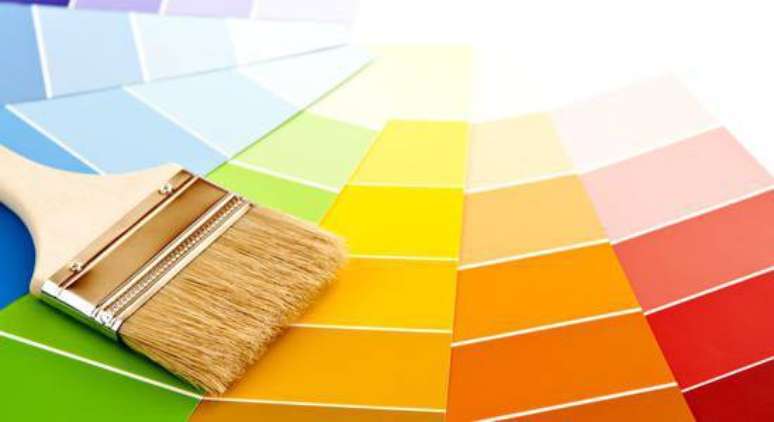 1- As cores de tintas para parede podem escolhidas usando paletas guias.