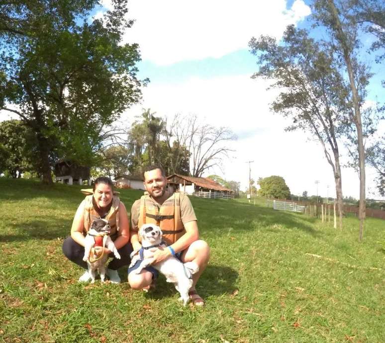 Pets na aventura - Mini rafting em Brotas