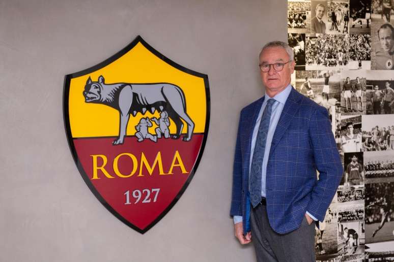 Claudio Ranieri é anunciado como o novo treinador da Roma (foto: Reprodução / Twitter)