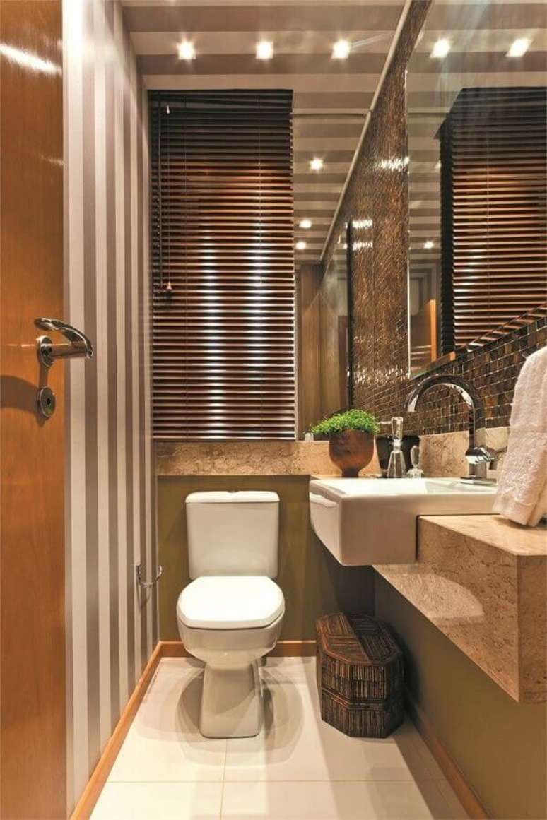 4. A cuba de semi encaixe &eacute; uma op&ccedil;&atilde;o interessante de cuba para lavabo pequeno &ndash; Foto: Sham Store