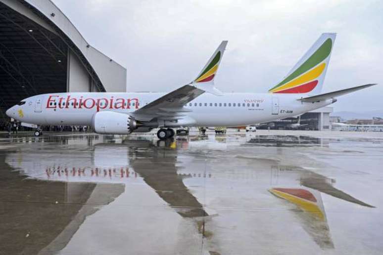 Boeing 737-800 MAX da Ethiopian Airlines, modelo igual ao do avião que se acidentou neste domingo (10)